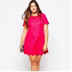 ASOS Praslin Scalloped Hem Dress